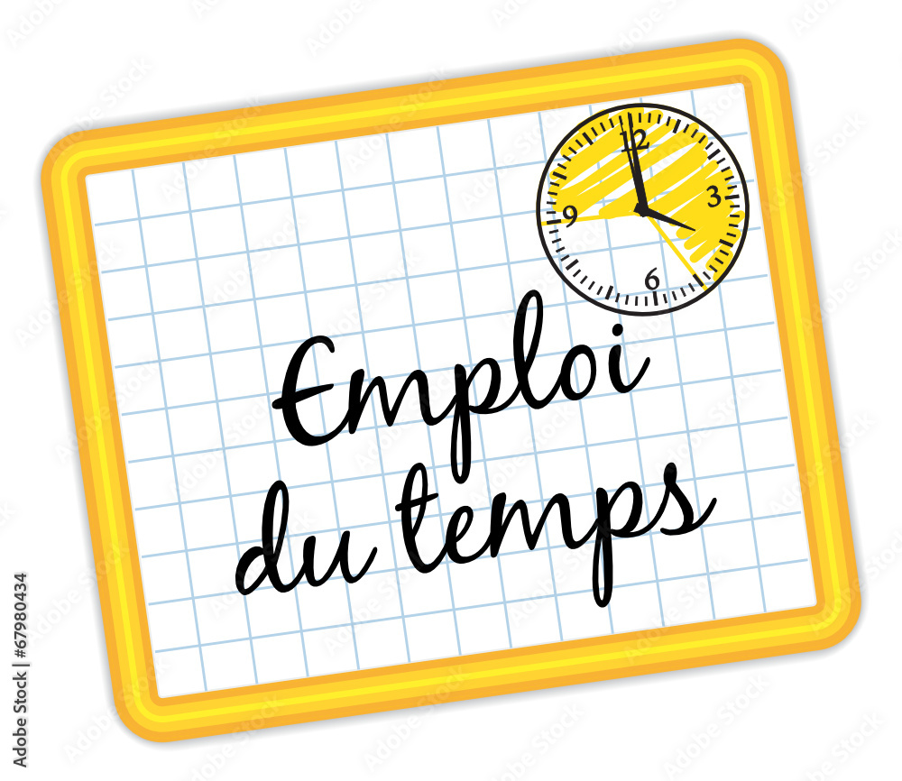 Emploi du temps ( semestre 1)